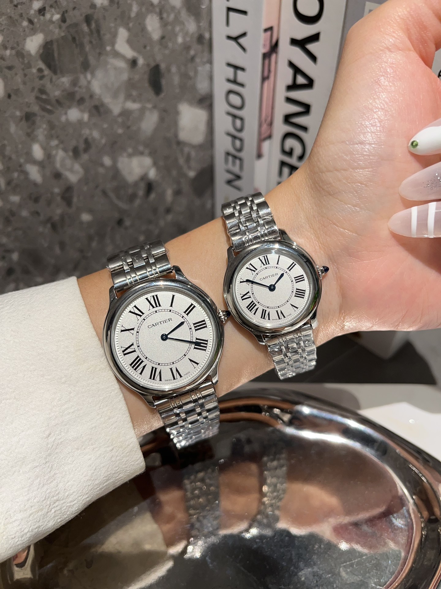 [TOP] Cartier Ronde Must de Cartier White Dial-2 Sizes