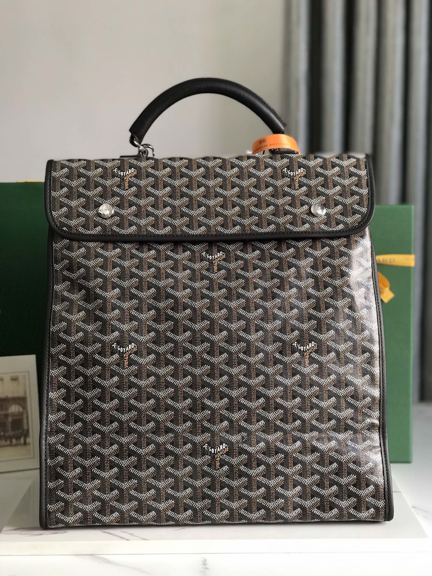 [TOP] Goyard Saint Leger Backpack - Black
