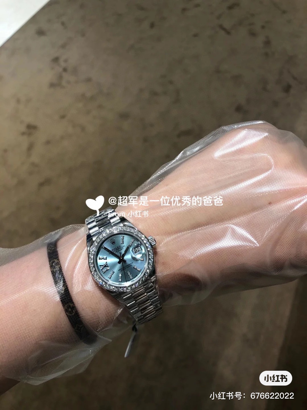 [TOP] ROLEX Blue Dial Watch 31mm - Silver