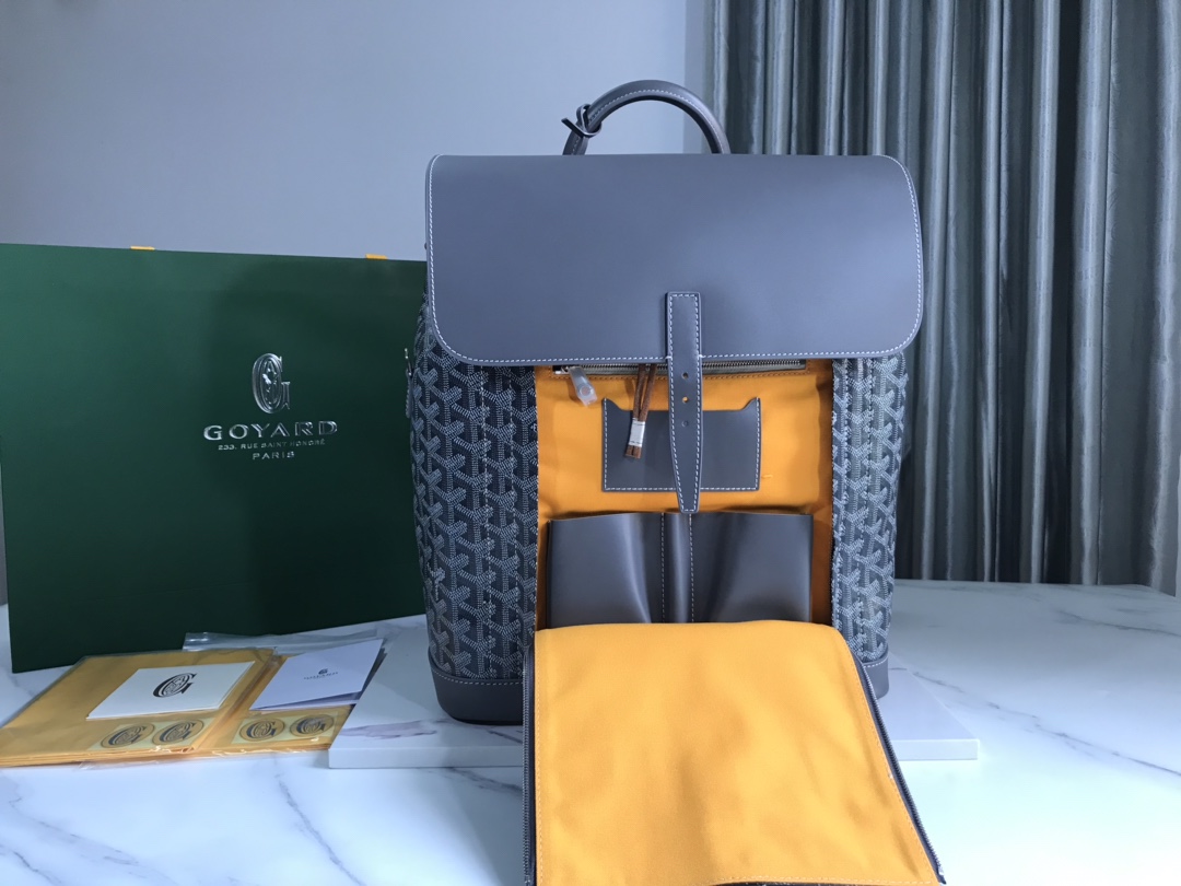 [TOP] Goyard PM Alpin Backpack 39x32x15.5cm- Grey