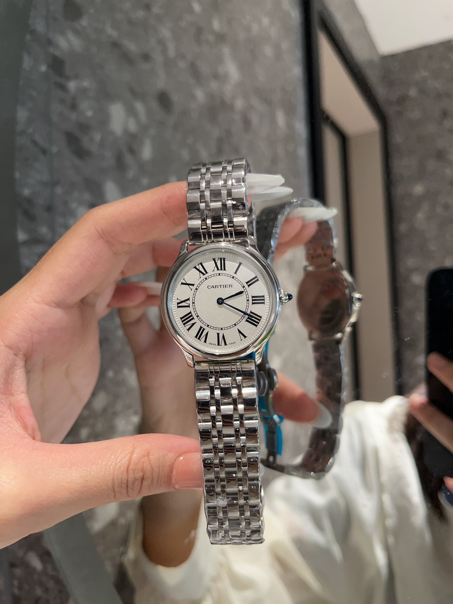 [TOP] Cartier Ronde Must de Cartier White Dial-2 Sizes