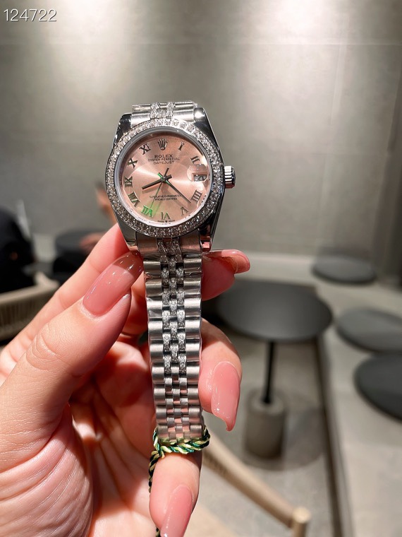 [TOP] ROLEX Pink Dial Watch 31mm - Sliver