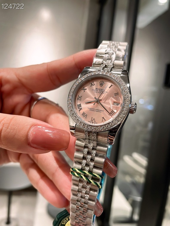 [TOP] ROLEX Pink Dial Watch 31mm - Sliver