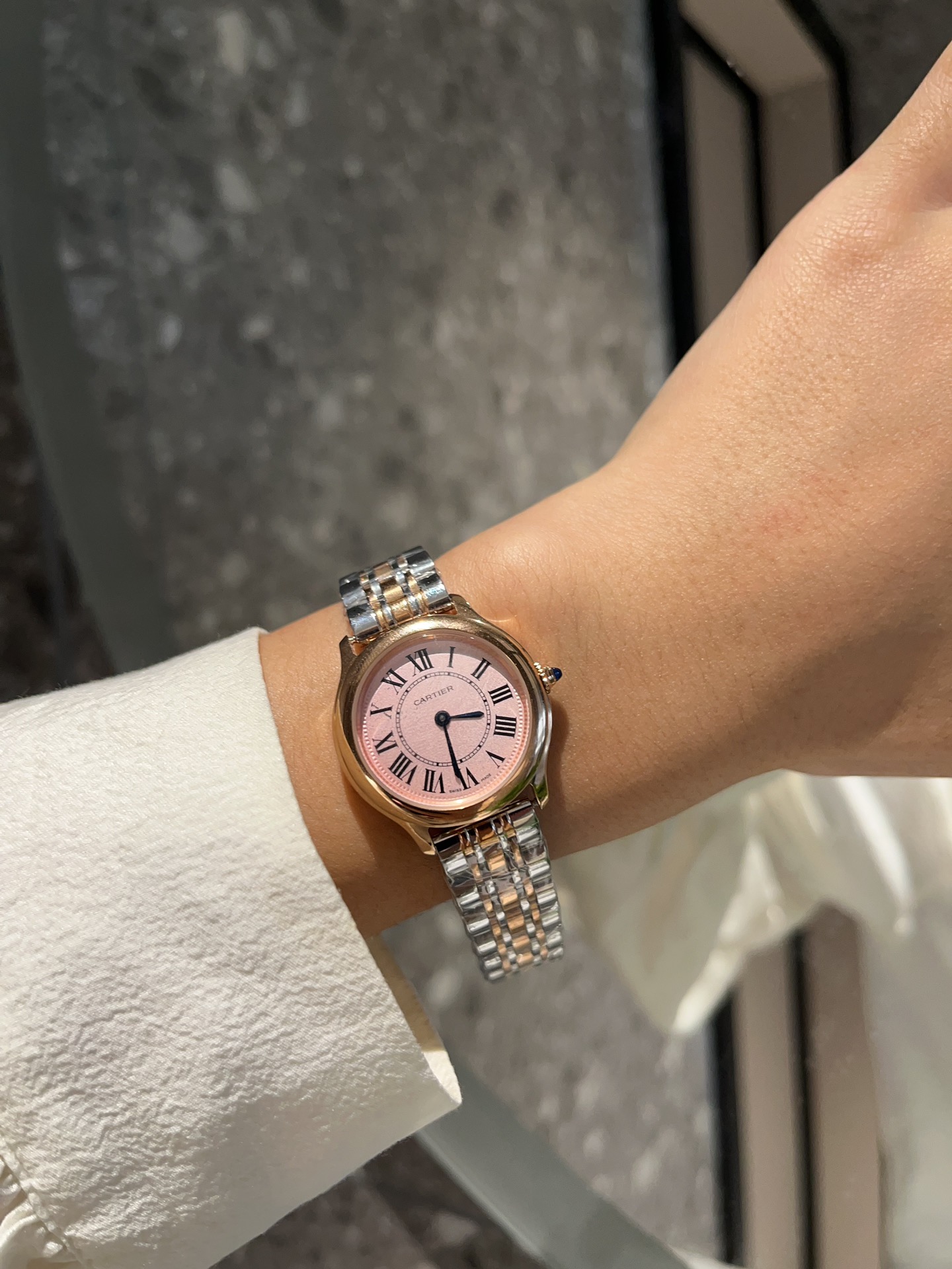 [TOP] Cartier Ronde Must de Cartier Pink Dial-2 Sizes