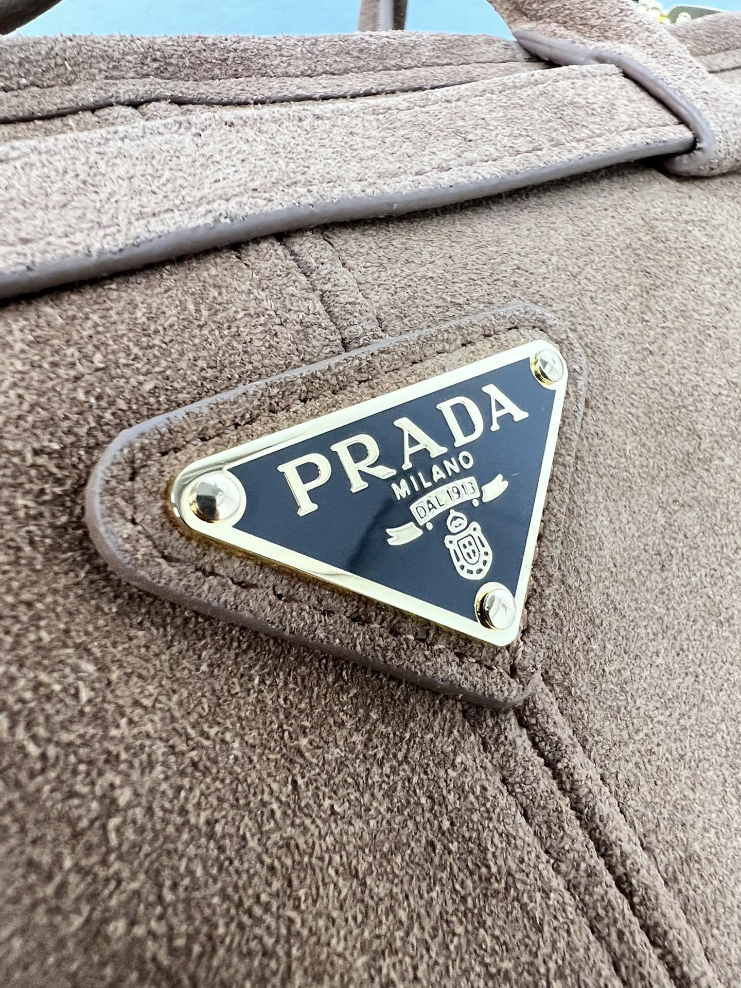 [TOP] PRADA LusSolf Bag Suede 32x15.5x12cm/38x30x12cm - 2 Size