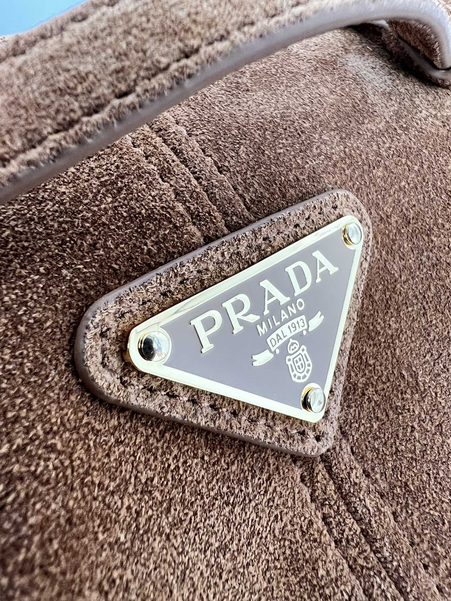 [TOP] PRADA LusSolf Bag Suede 32x15.5x12cm/38x30x12cm - 2 Size