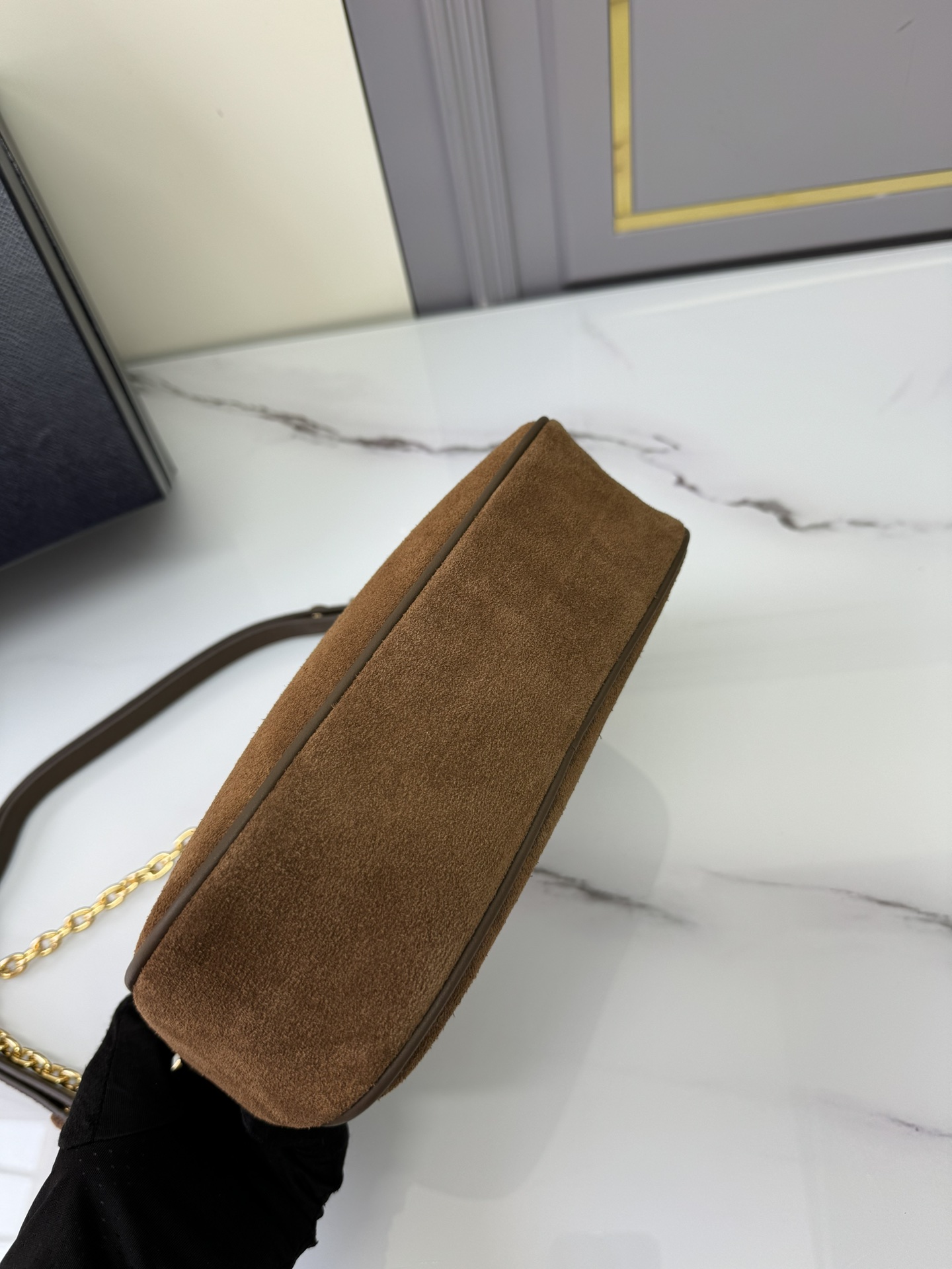 [Top] PRADA Messenger Bag Re-Edition 2000 Bags 22x18x6cm - Brown