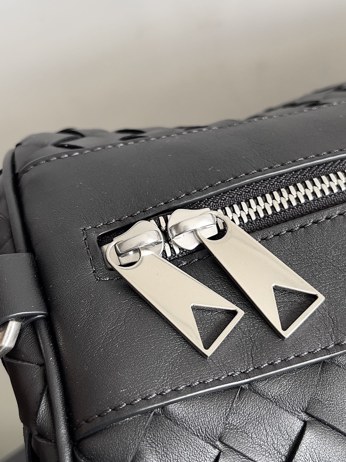 [TOP] Bottega Veneta BV Woven Large Travel Bag 50*27*24cm - Black