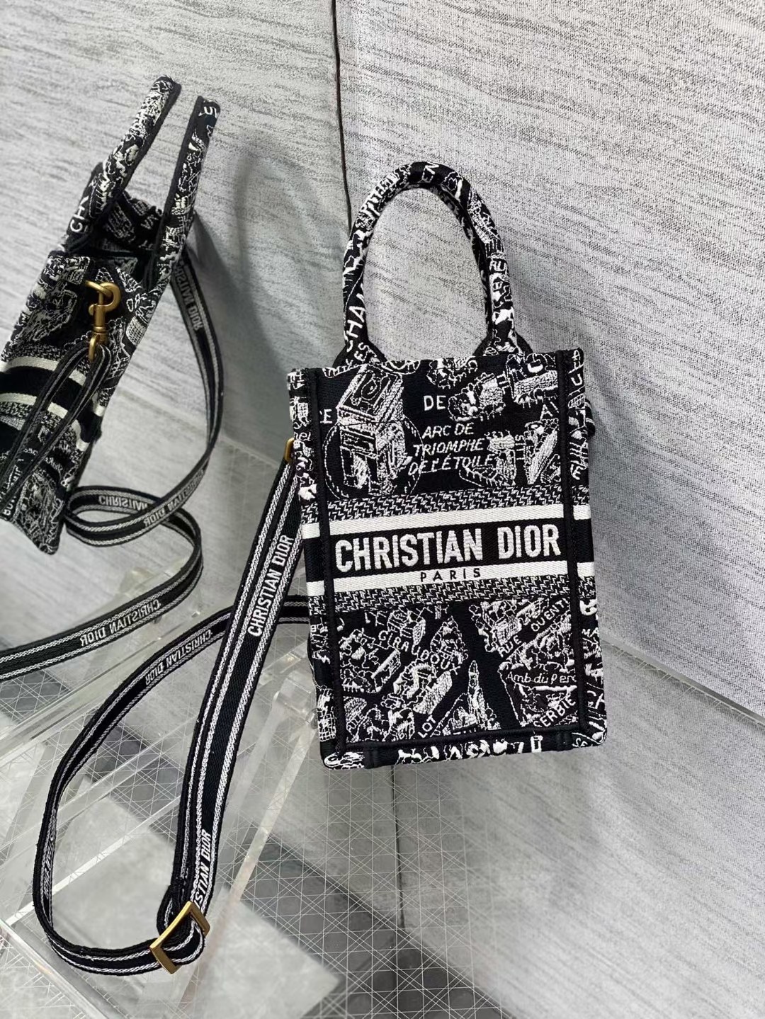 [TOP] Christian Dior Mico Mini Book Tote Bag 13.5X18X5 CM