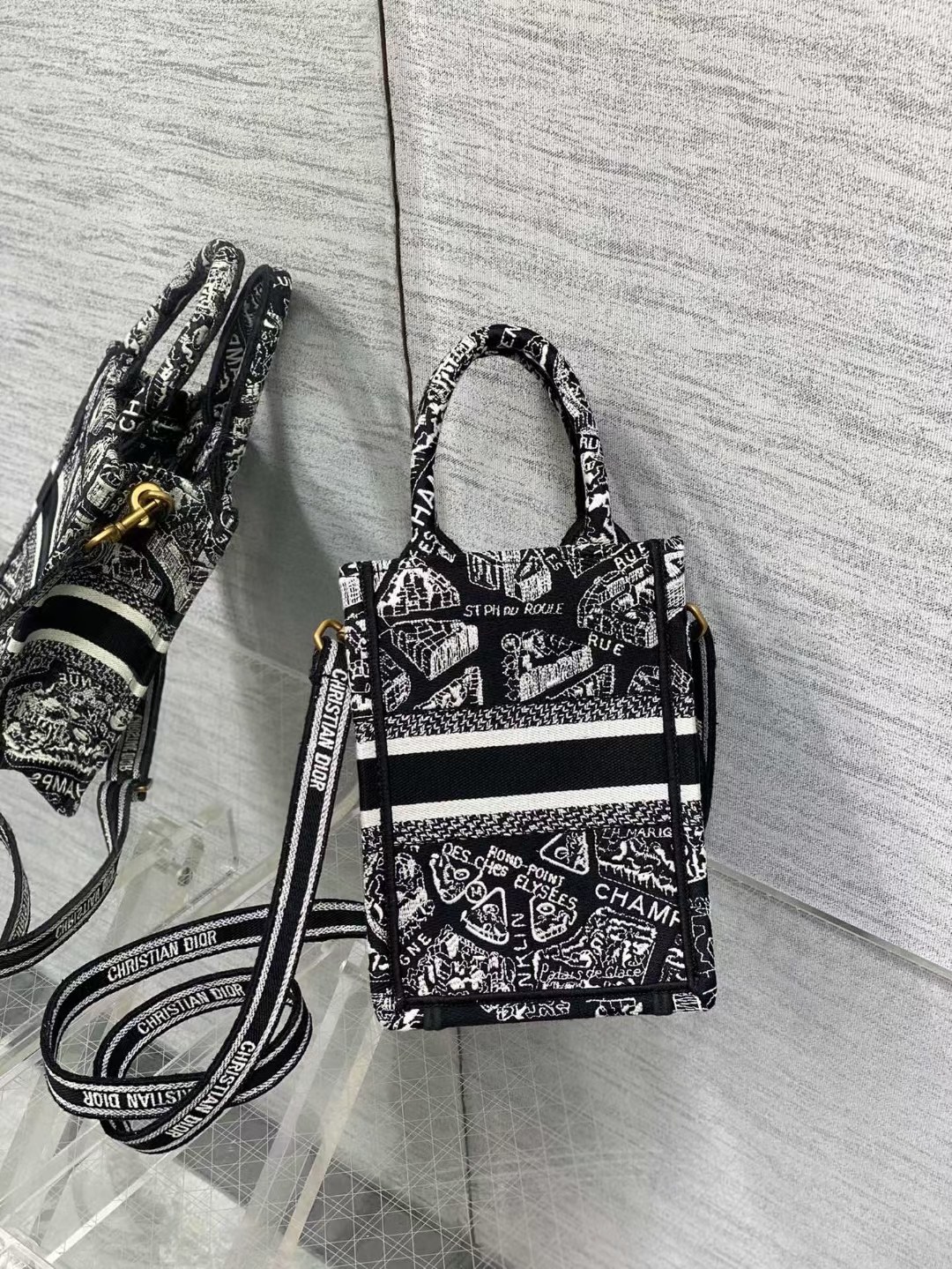 [TOP] Christian Dior Mico Mini Book Tote Bag 13.5X18X5 CM