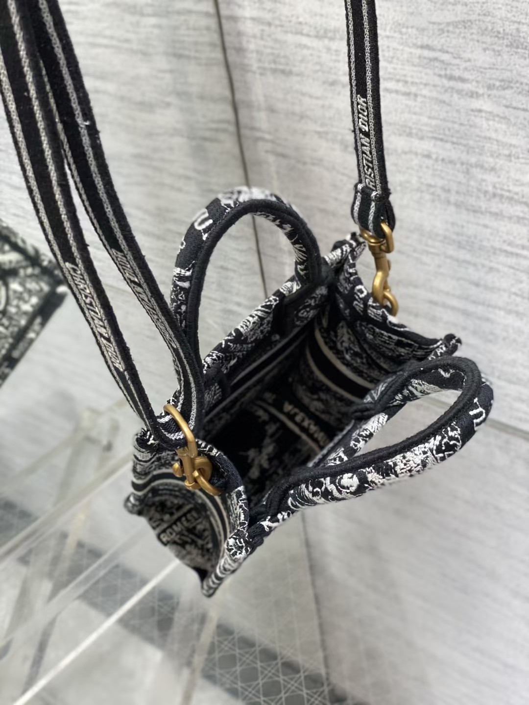 [TOP] Christian Dior Mico Mini Book Tote Bag 13.5X18X5 CM