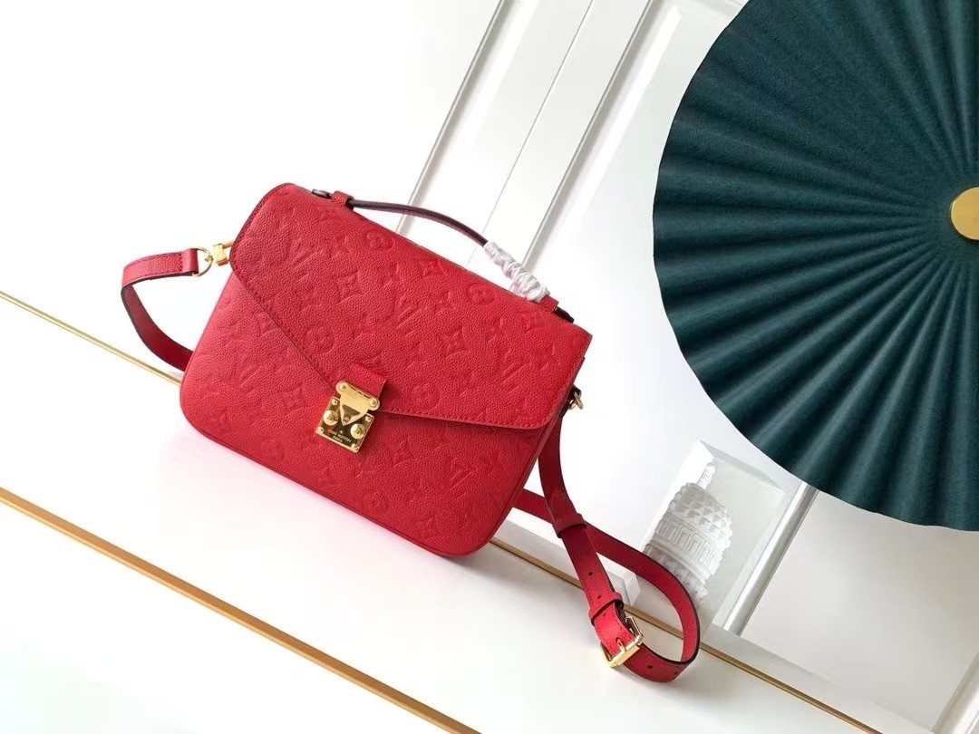 [TOP] Louis Vuitton LV Pochette Metis Bag 25×19×7cm - Red