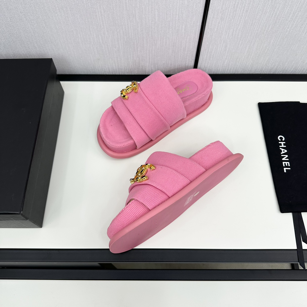 [TOP] CHANEL CC Platform Slippers - 6 Color