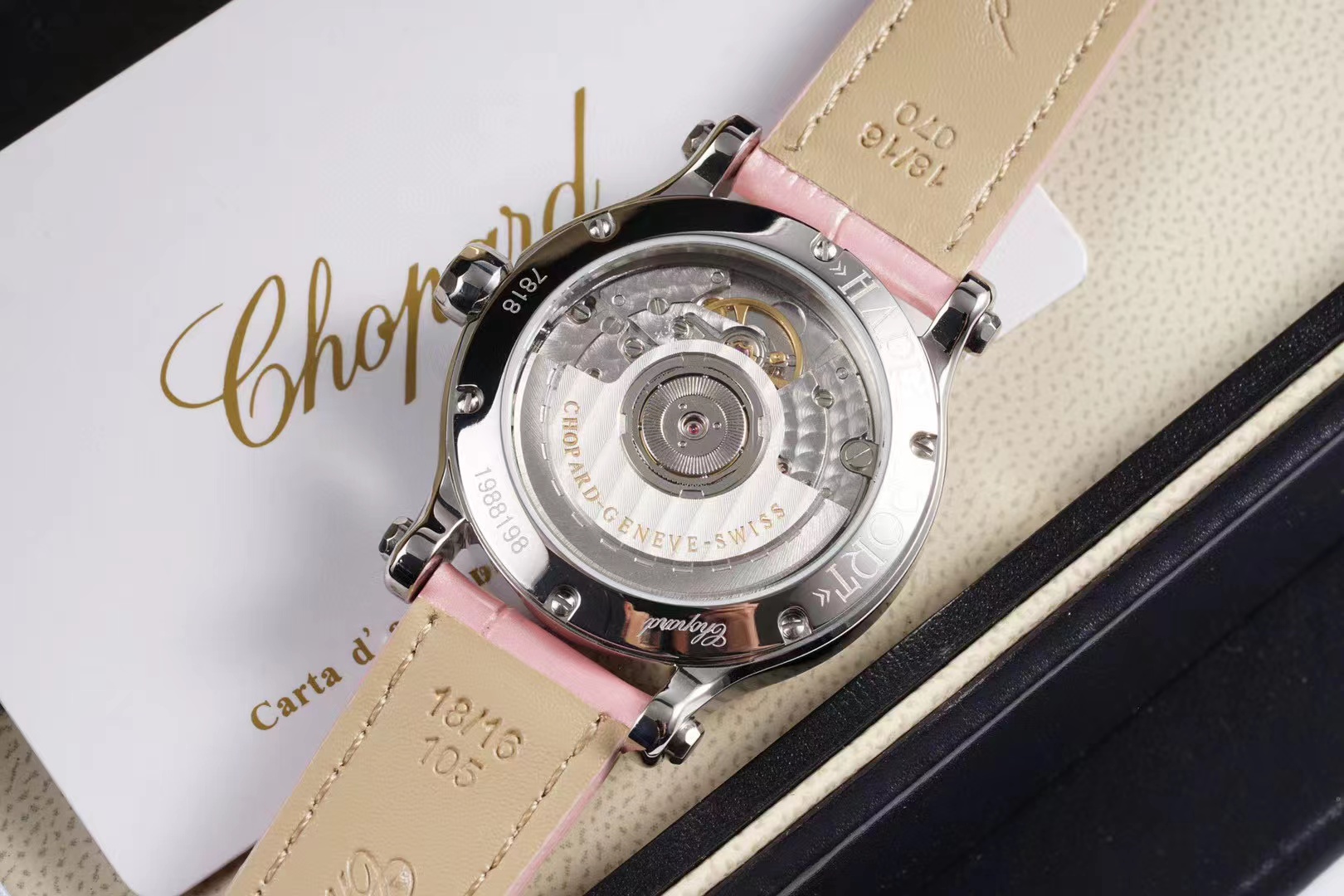 [TOP] Chopard Watch 36 mm - Pink Strap