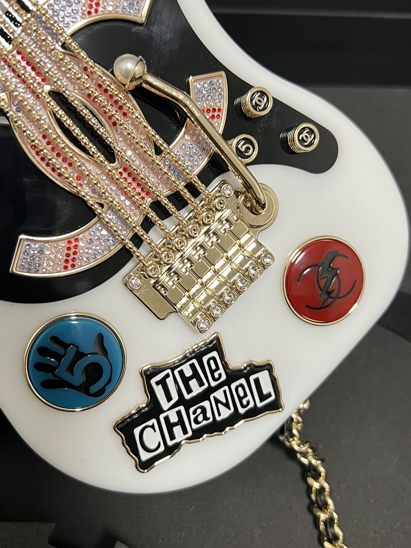 [TOP] CHANEL Guitar Minaudiere 10×28×3.5cm