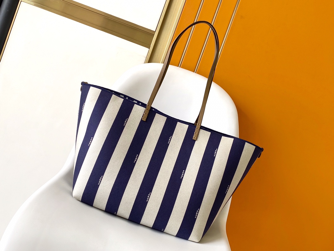 [TOP] FENDI Roll Striped Reversible Tote Bag  - 2 Sizes