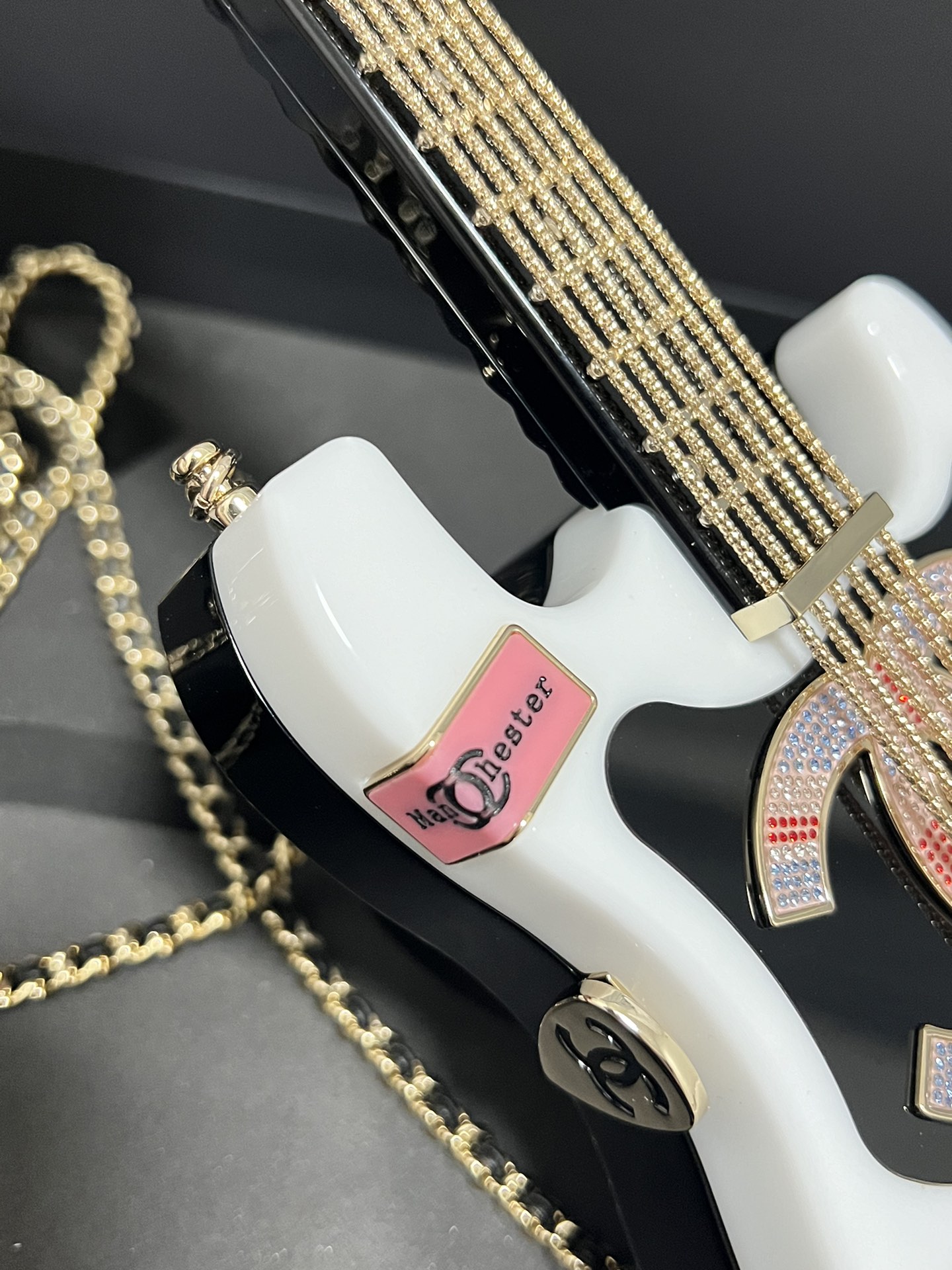 [TOP] CHANEL Guitar Minaudiere 10×28×3.5cm