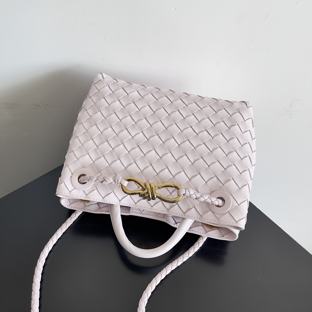 [TOP] Bottega Veneta BV Andiamo Bag 25x22x10.5cm/32x24x12cm - Pink