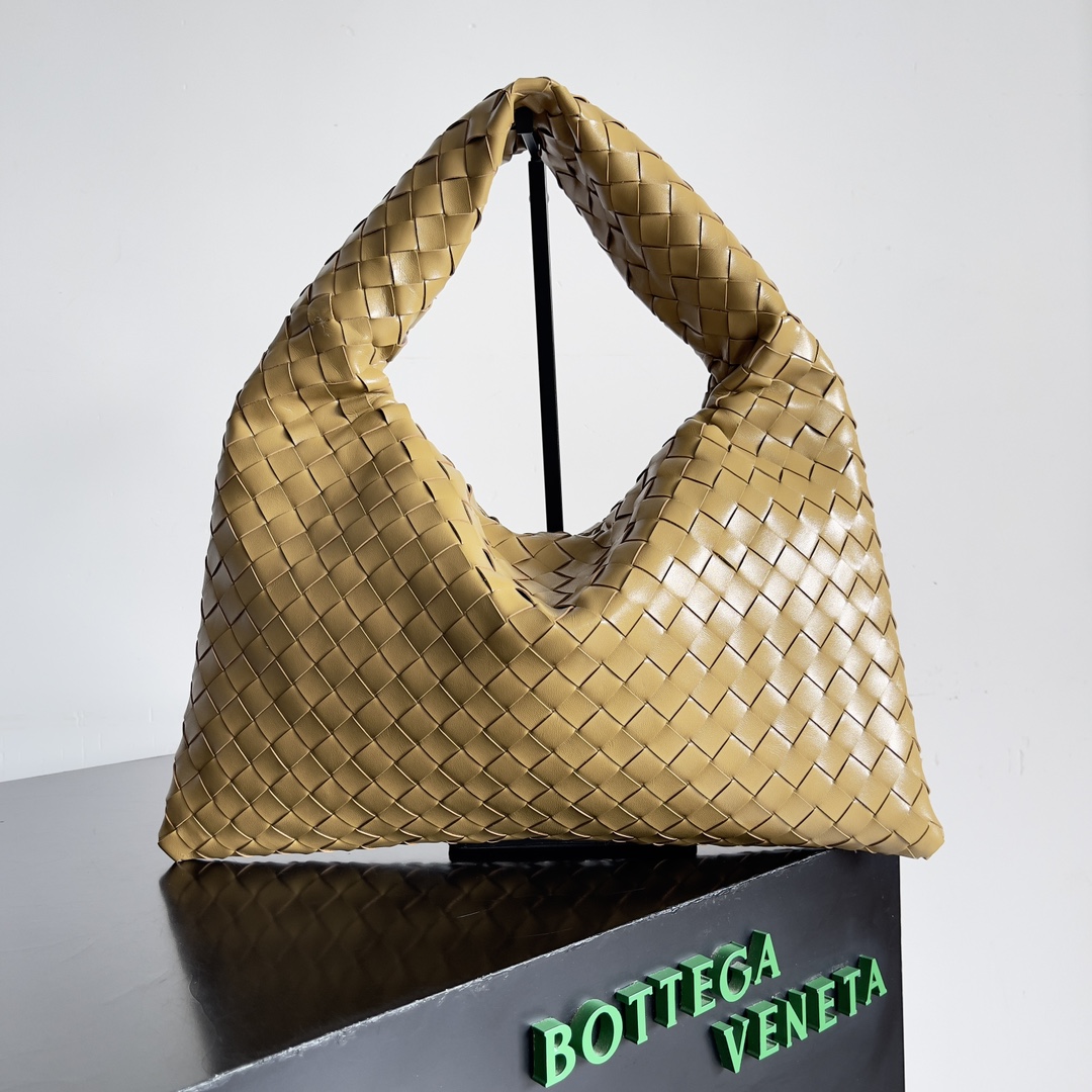 [TOP] Bottega Veneta BV Hop Bag 41x20x8cm/54x24x13cm - Khaki