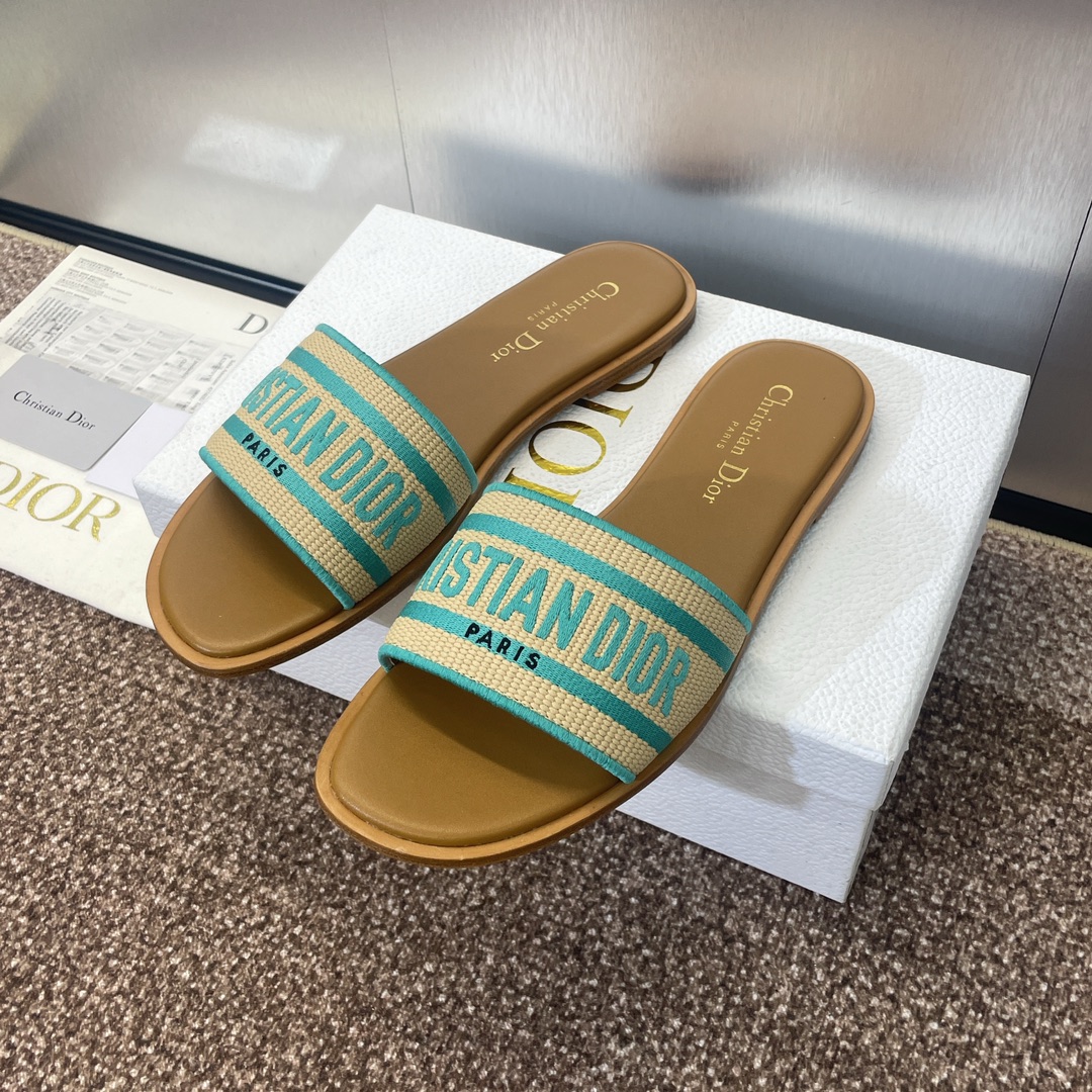 [TOP] Christian Dior Flat Slippers - 2 Colors