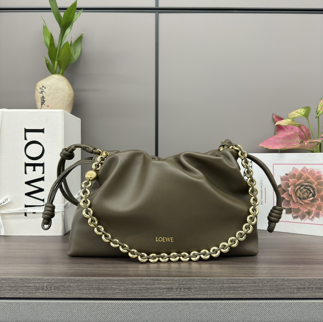 [TOP] LOEWE Sheepskin Flamenco Bags  23×17×5.5 CM&30×10.5×20 CM- 4 Colour