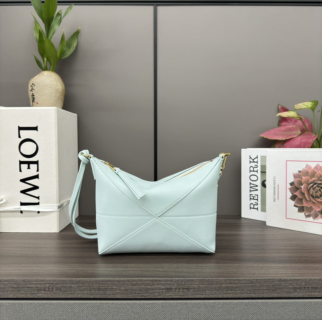 [TOP] LOEWE Puzzle Fold Bag 23*6.5*15.5CM -  Blue