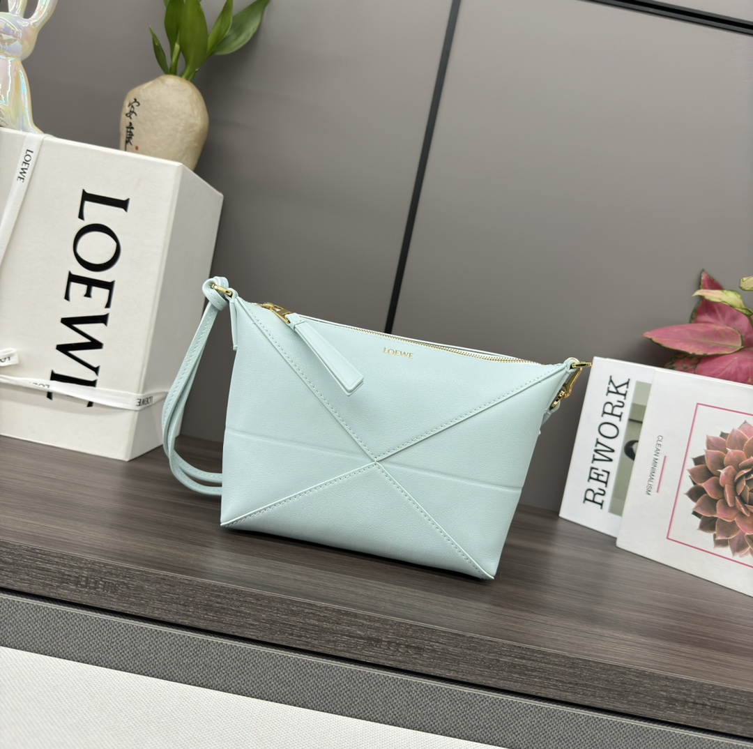 [TOP] LOEWE Puzzle Fold Bag 23*6.5*15.5CM -  Blue