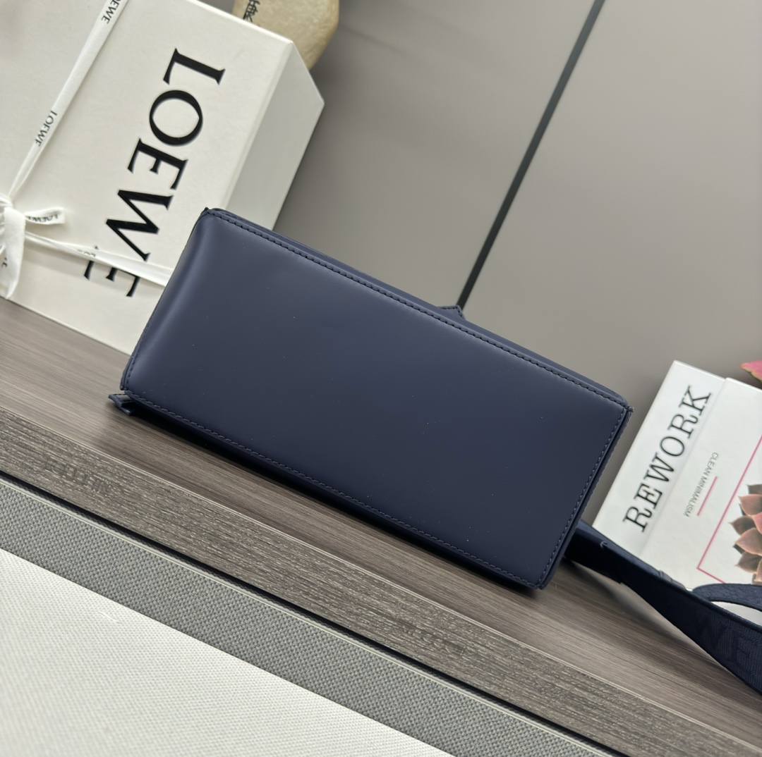 [TOP] LOEWE Puzzle Bag Anagram 24*16.5*10.5cm - Navy Blue