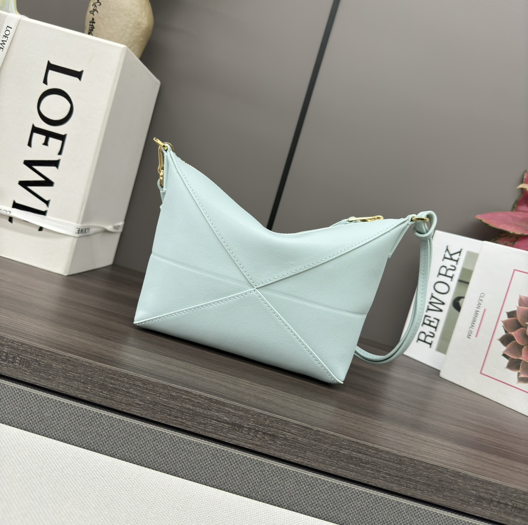 [TOP] LOEWE Puzzle Fold Bag 23*6.5*15.5CM -  Blue