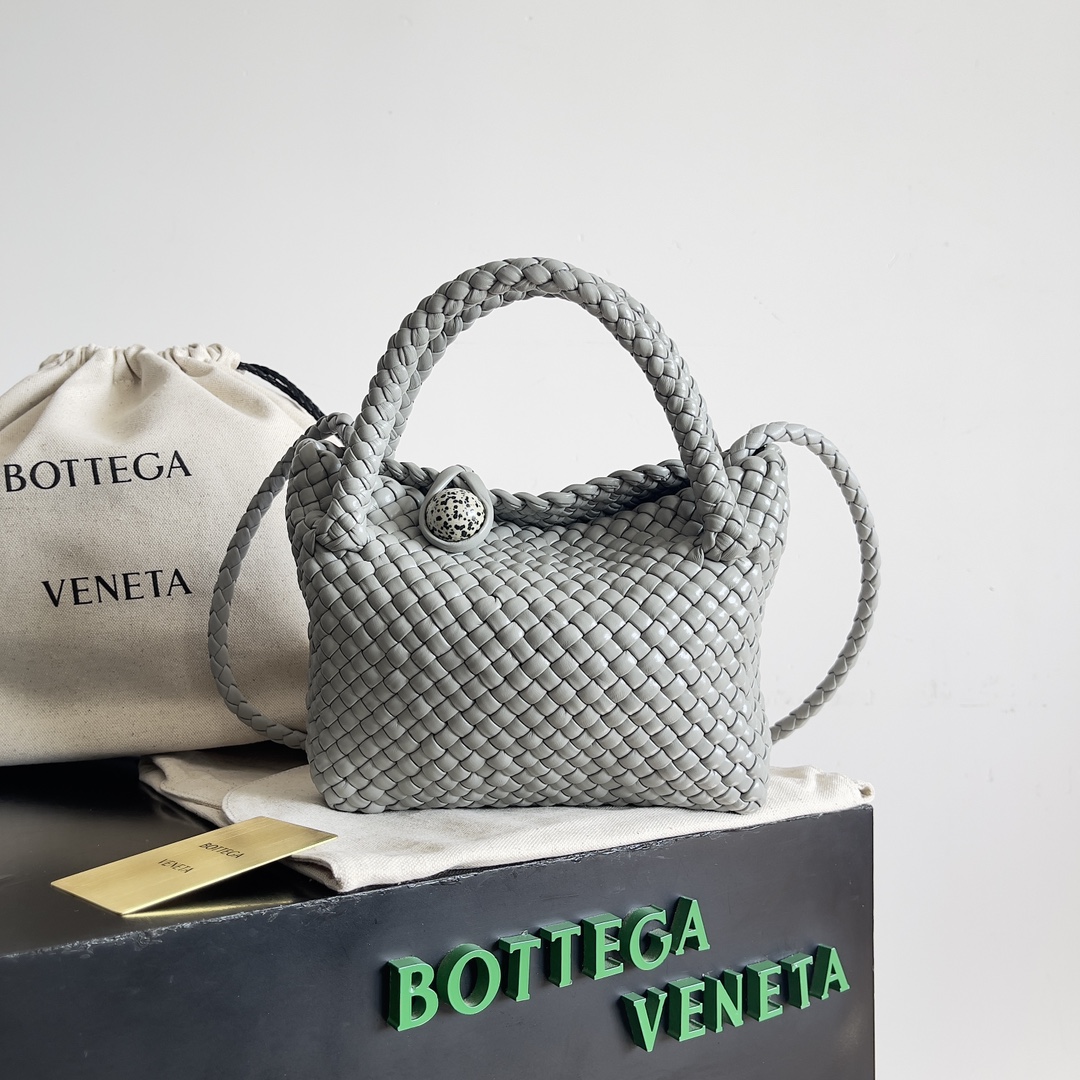 [TOP] Bottega Veneta BV Woven Handbag 20*15.5*7cm/27*18*9cm - Gray