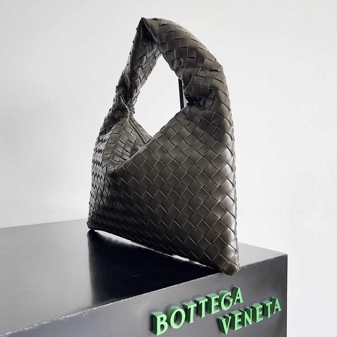 [TOP] Bottega Veneta BV Hop Bag 25.5x14.5x11cm/41x20x8cm - Darrk khaki