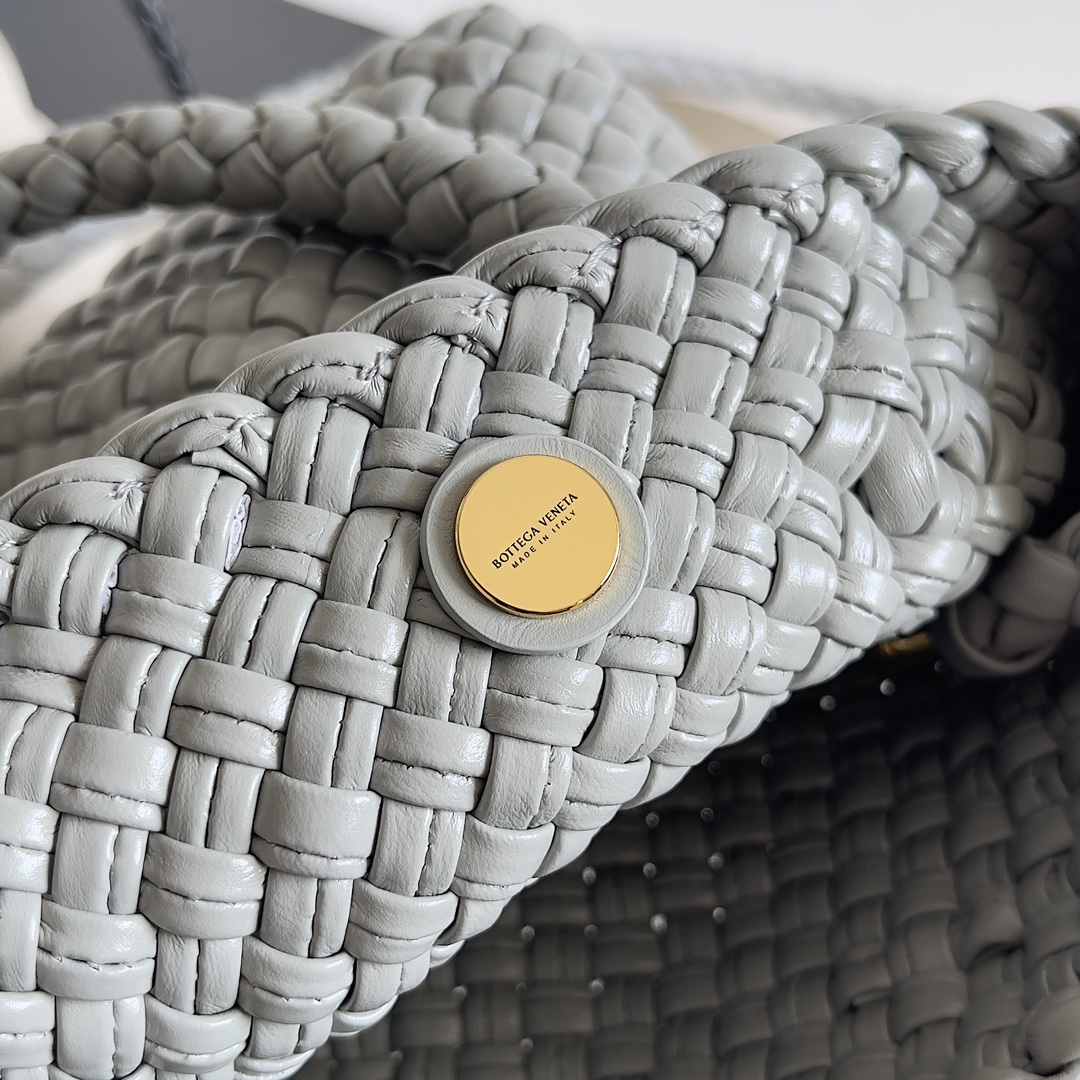 [TOP] Bottega Veneta BV Woven Handbag 20*15.5*7cm/27*18*9cm - Gray