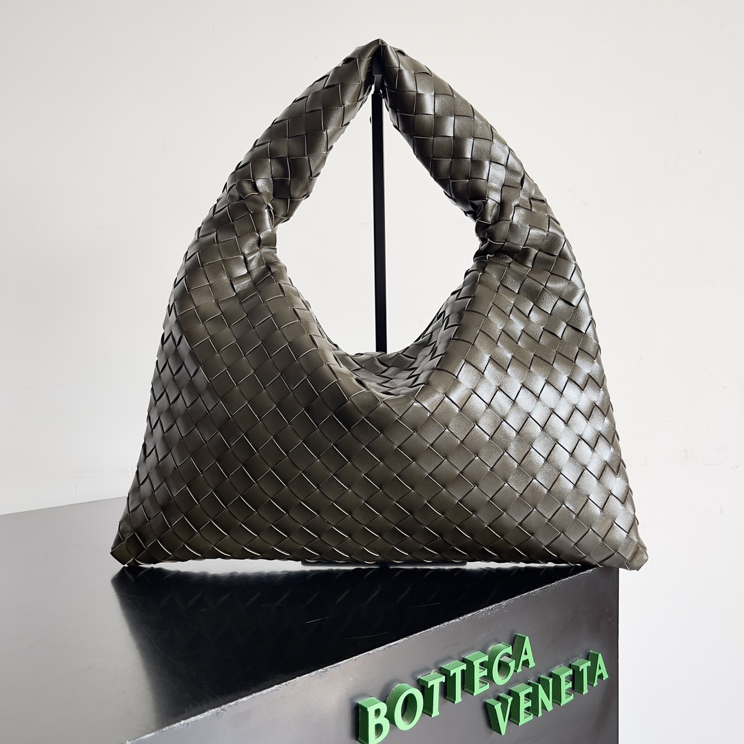 [TOP] Bottega Veneta BV Hop Bag 25.5x14.5x11cm/41x20x8cm - Darrk khaki