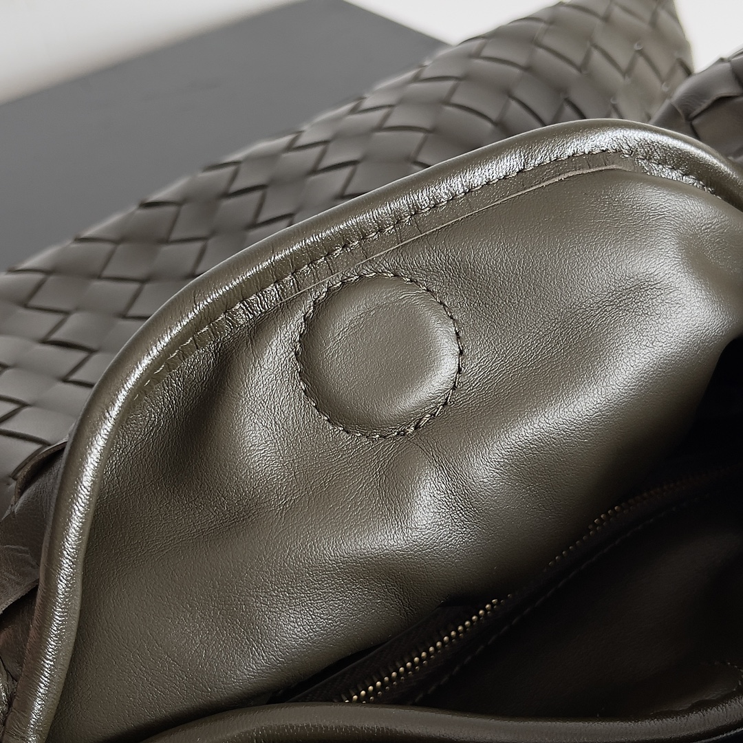 [TOP] Bottega Veneta BV Hop Bag 25.5x14.5x11cm/41x20x8cm - Darrk khaki