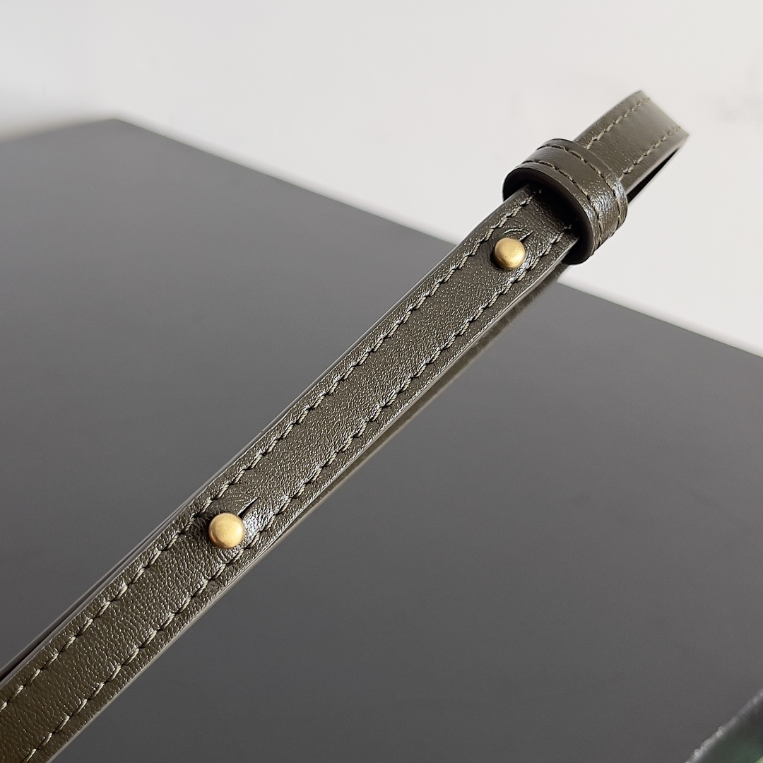 [TOP] Bottega Veneta BV Hop Bag 25.5x14.5x11cm/41x20x8cm - Darrk khaki