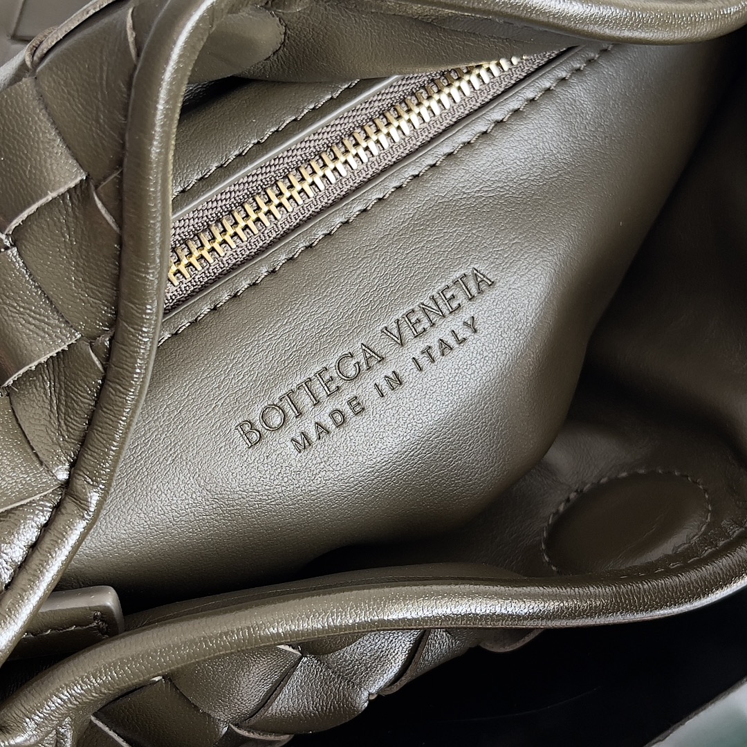 [TOP] Bottega Veneta BV Hop Bag 25.5x14.5x11cm/41x20x8cm - Darrk khaki