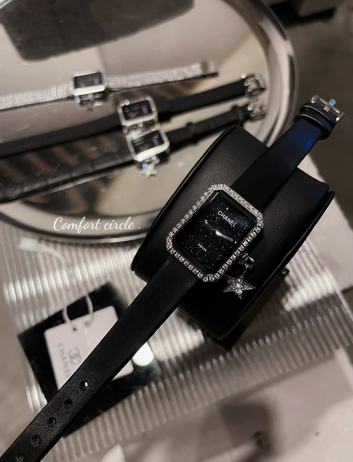 [TOP] CHANEL Premiere Lucky Star Watch 26×20 mm - Black