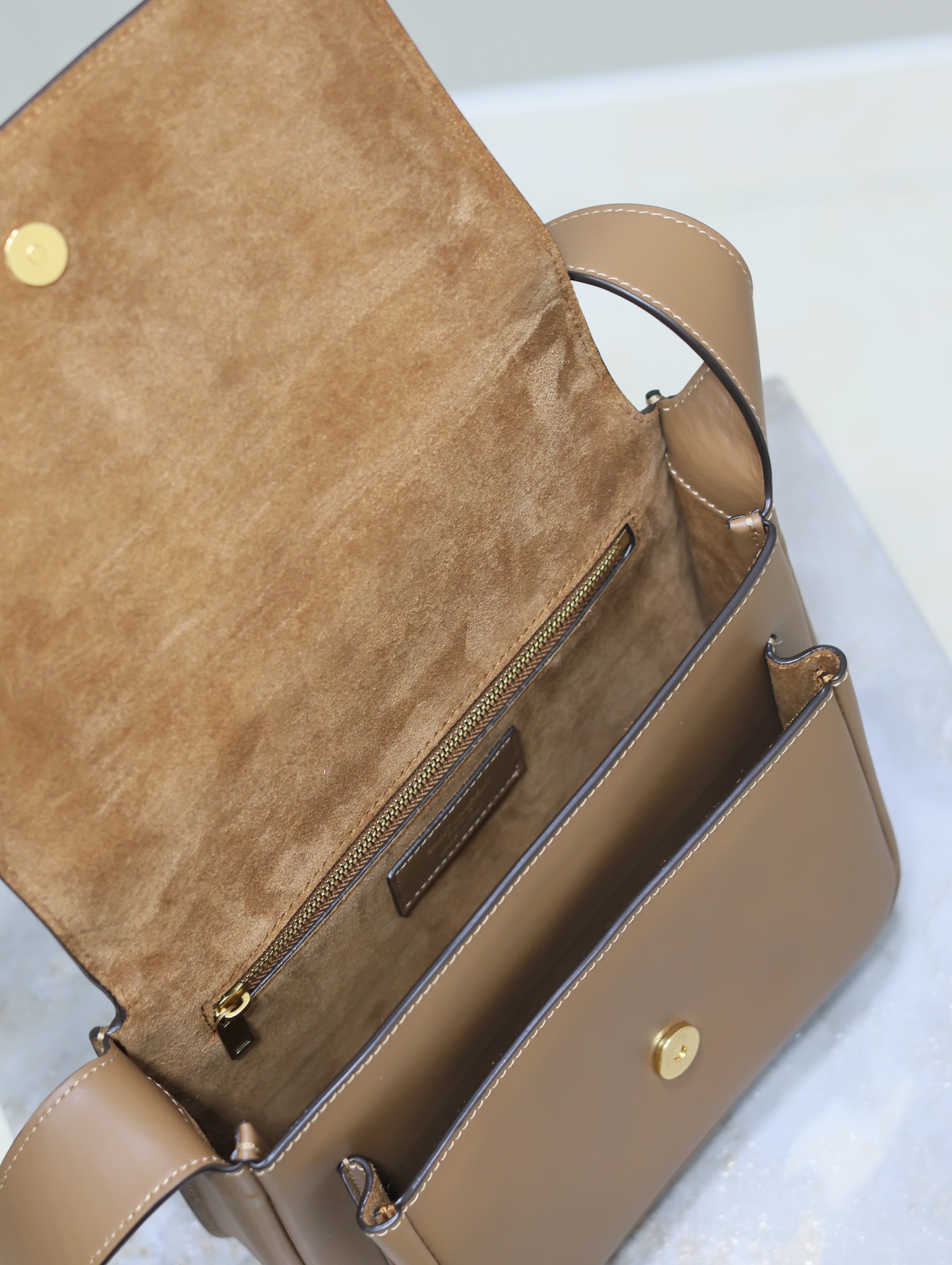 [TOP] Yves Saint Laurent YSL Niki Bag 22×16.5×12cm - Brown&GHW