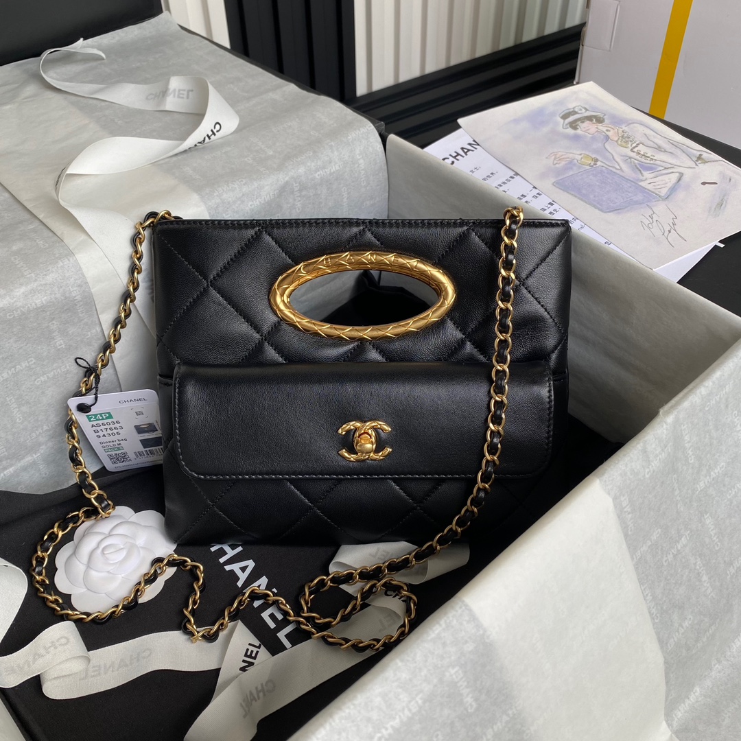 [TOP] CHANEL Clutch Bag Lambskin 19×25×3cm - 4 Colors