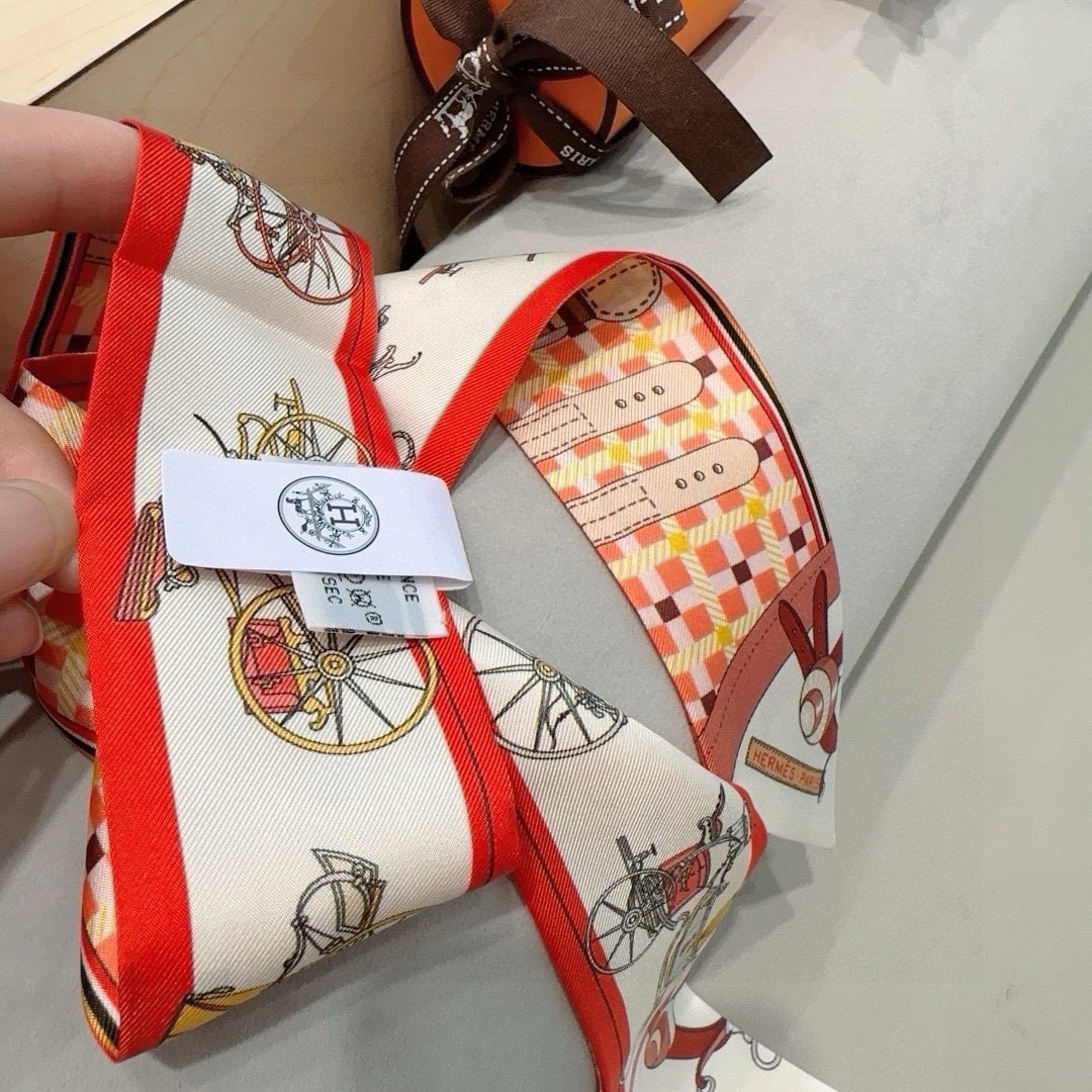 [TOP] HERMES Twilly Scarf 90 x 6 cm - 6 Colours