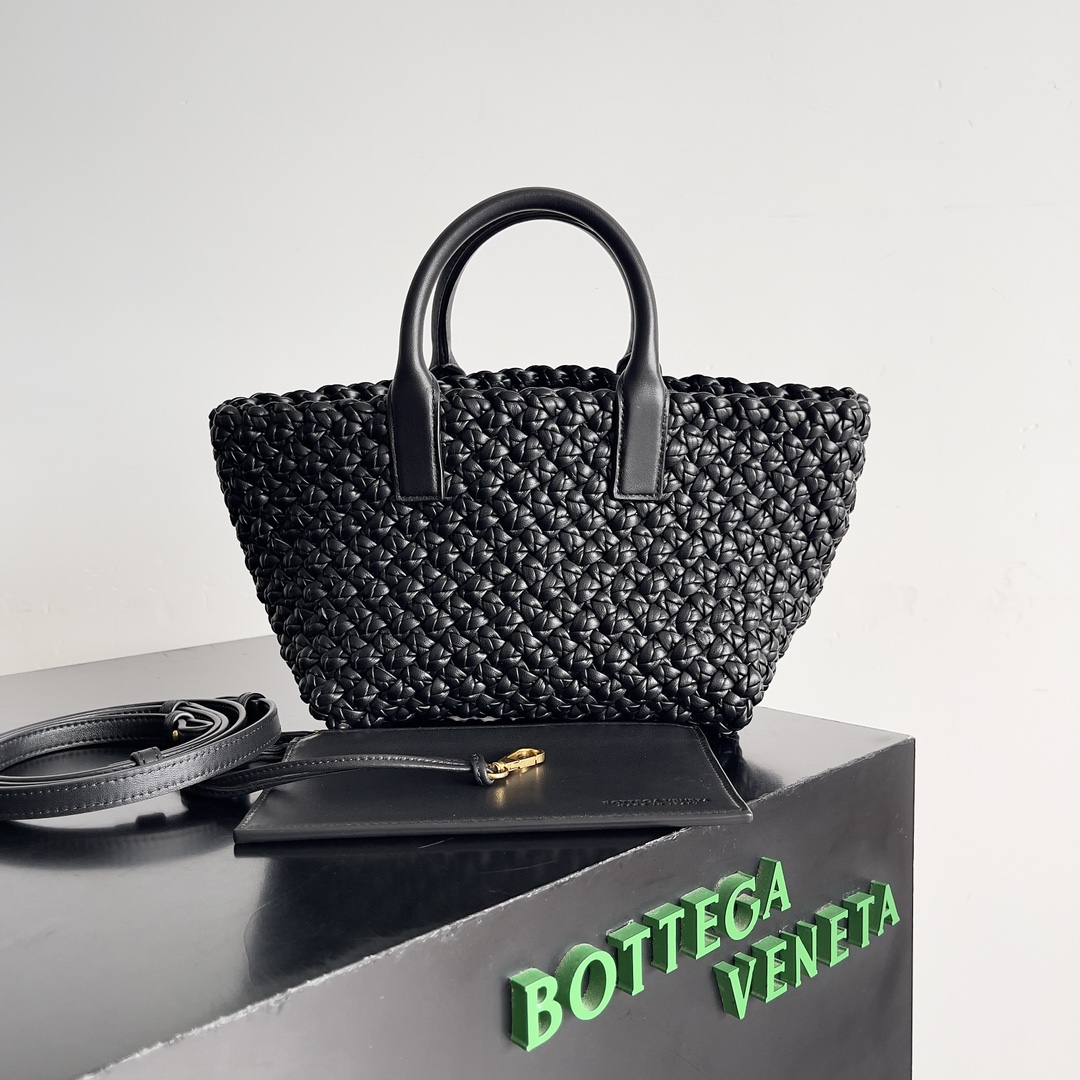 [TOP] Bottega Veneta BV Mini Cabat Weaving Bag 22*15.5*6.5cm - 2 Color