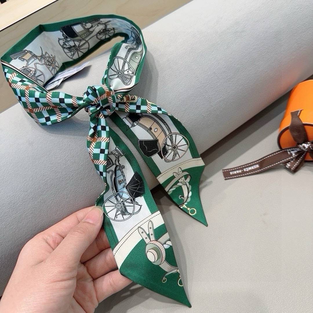 [TOP] HERMES Twilly Scarf 90 x 6 cm - 6 Colours