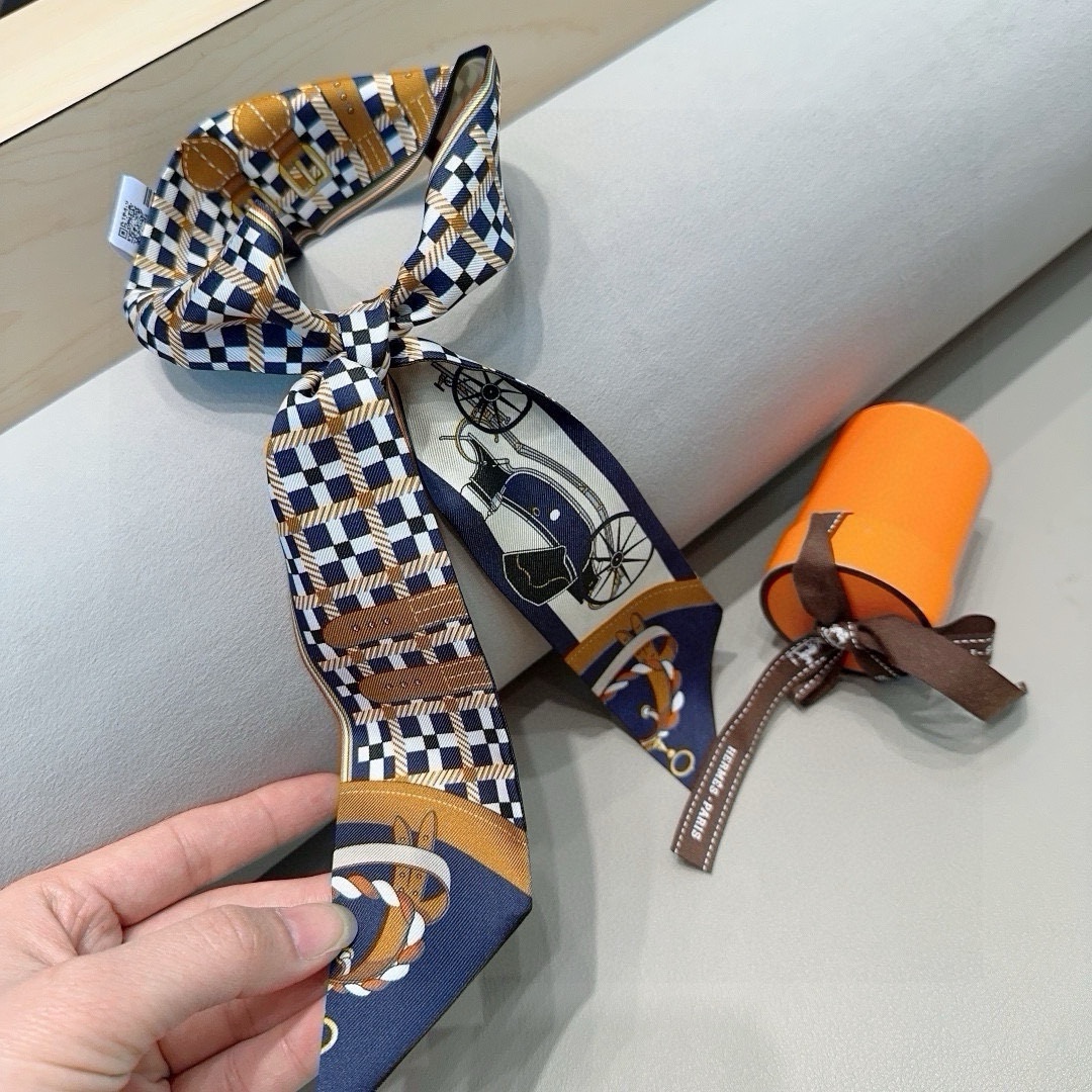 [TOP] HERMES Twilly Scarf 90 x 6 cm - 6 Colours