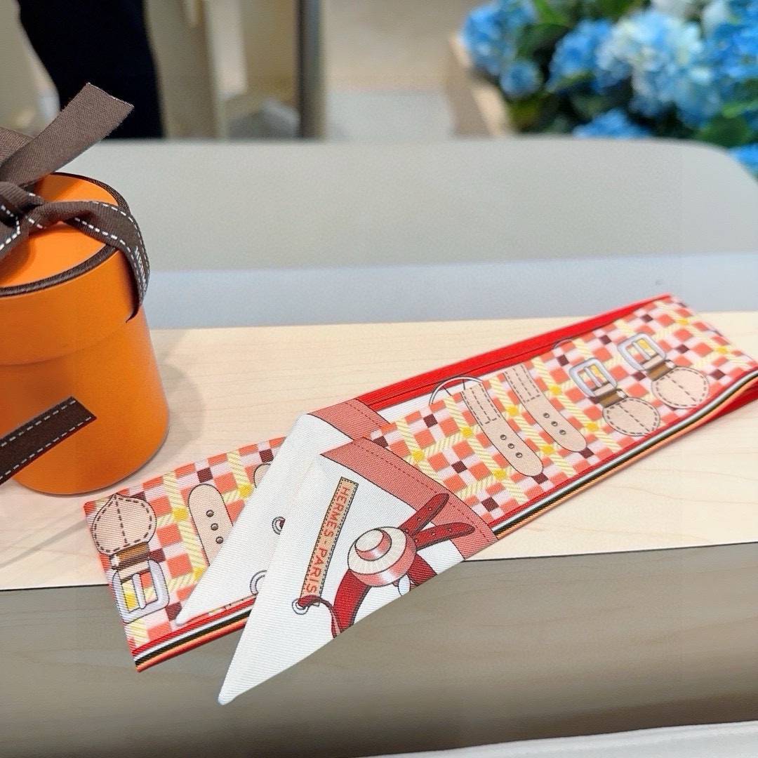 [TOP] HERMES Twilly Scarf 90 x 6 cm - 6 Colours