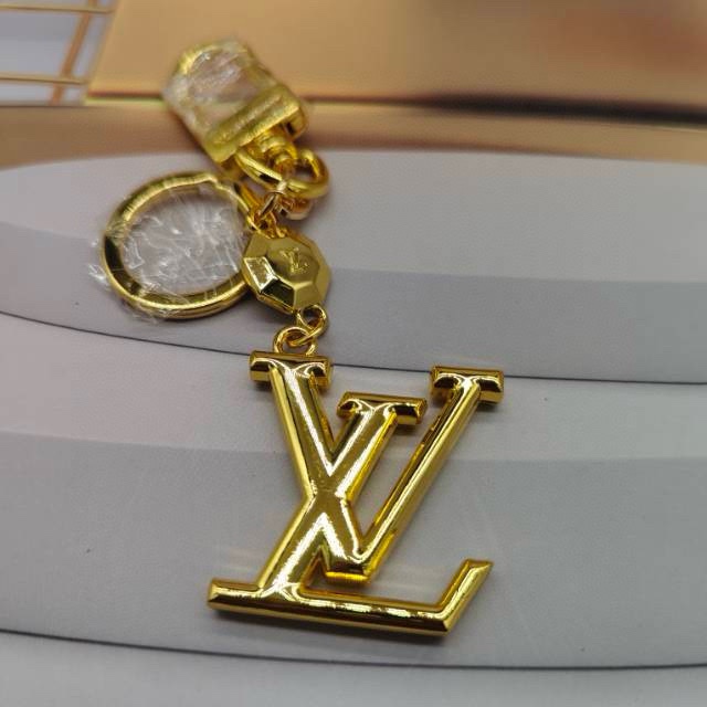 [TOP] Louis Vuitton LV  Key Chain-Gold