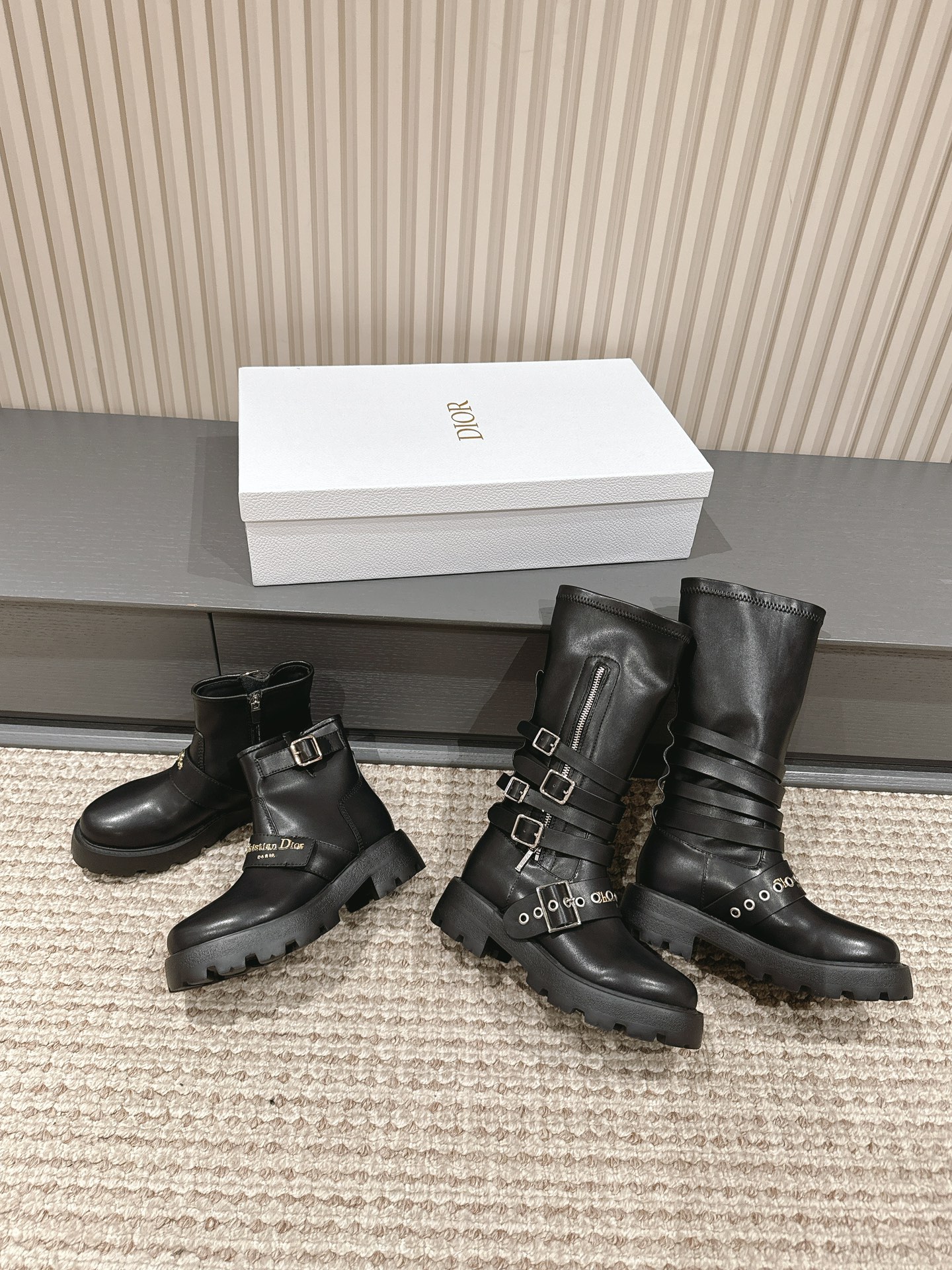 [TOP] Christian Dior Short/Long Boots - Black