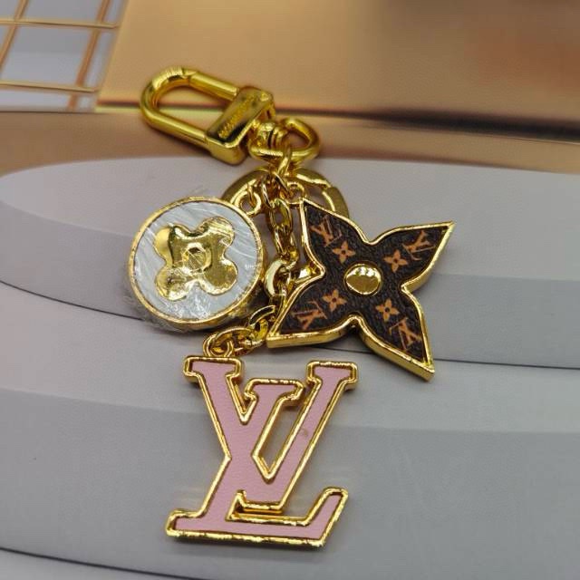 [TOP] Louis Vuitton LV  Key Chain-Gold