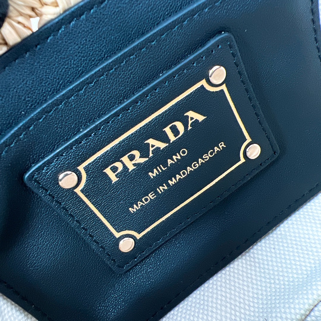 [TOP] PRADA Woven Chain Bag 18*12*6cm - 2 Colour