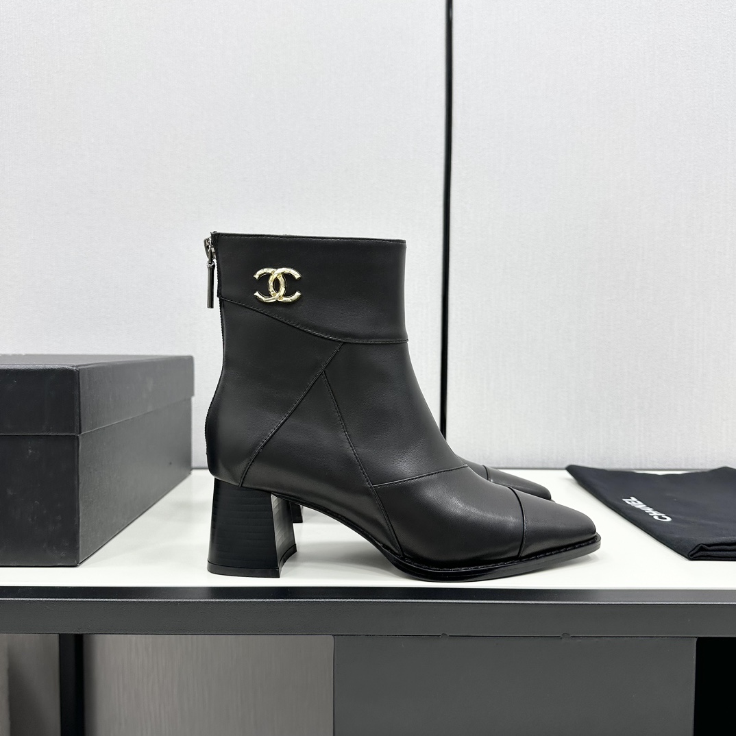 [TOP] CHANEL High Heel Short Boots - 3 Color