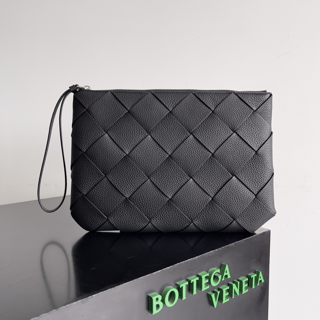 [TOP] Bottega Veneta BV Diago Taurillon Bag 25*16*2cm/33*23*2cm - Black
